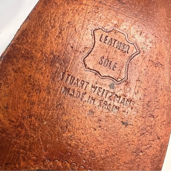 STUART WEITZMAN Beautiful Embroidered Jacquard Slippers - Picture 8 of 11